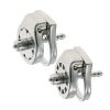 Stainless Steel Flat Chastity Lock for Men - Secure & Discreet Wearable Device