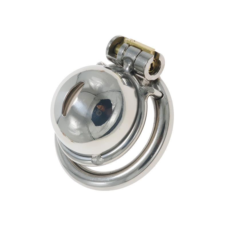 stainless steel chastity lock chastity cleaner CB device fake mother Men's penis cage out wear sex tool SM - Image 3