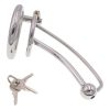 Colorful Stainless Steel Short Chastity Ball Penis Cage Chastity Lock Adult Sex Products Sex Toy Hair