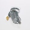 Ultra-Long Snake Chastity Lock for Men - Black/Silver Two-Tone Discreet Wear