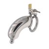 Stainless Steel Male Chastity Lock Cage with Conduit Alternative Restraint