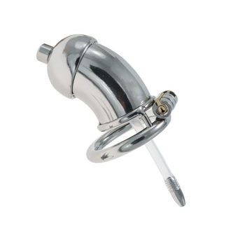 Funny Stainless Steel Chastity Cage for Men – Adult Sex Toy for Going Out