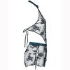 Women's Temptation Lace Halter Backless Pajama Shorts Set