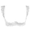 Quarter Cup Bra Set  Thin Women's Lingerie Thin Sexy  Embroidered Lace Underwire