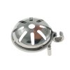 Stainless Steel CB Lock Pot Lid Chastity Cage - Small Size Hollow-out Design for Men