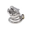 Stainless Steel Chastity Lock & Cleaner for Men's Outdoor Wear