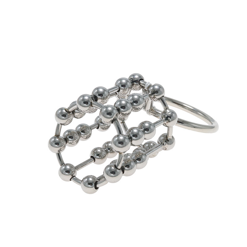 stainless steel sexy ring flirting toys passion supplies sex tools with root ring anti-off Belt adult SM - Image 5