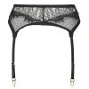 Eyelash Lace Polka Dot Mesh Bra & Thong Set