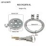 Stainless Steel Flat Chastity Lock for Men - Secure Cage Training Wear