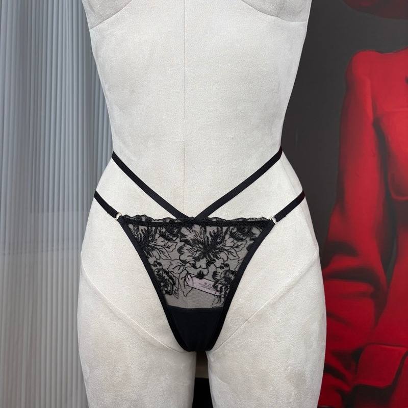 Black Mesh Sheer Embroidered Lingerie Set for Women - Sexy Waist-Cinching Nightdress - Image 8