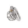 304 Stainless Steel Chastity Lock Penis Cage for Men - Secure Metal Restraint Device