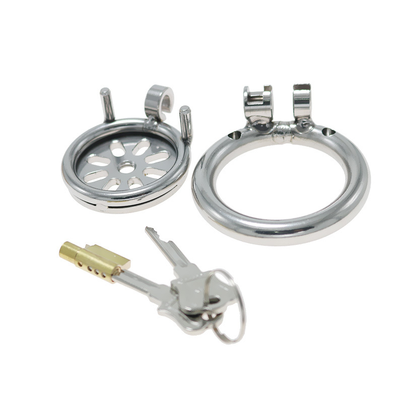 stainless steel chastity lock penis cage CB wear fake mother chastity cleaner sex tools for adult toys - Image 4