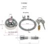 Stainless Steel Pot Lid Cage Chastity Lock CB3000 for Men