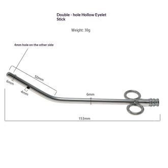 Fun Stainless Steel Hollow Double-Row Hole Urethral Guide Horse Eye Stick Male Urethral Masturbation Tool Alternative Orgasm Adult