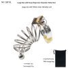 Stainless Steel Chastity Lock for Men - Secure Penis Cage Alternative