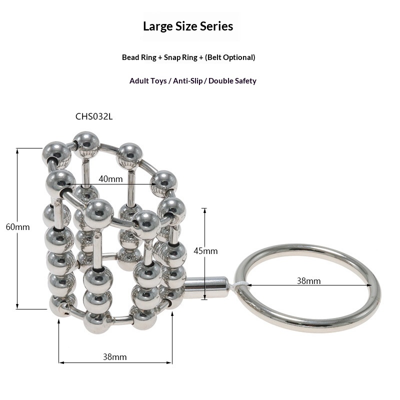 stainless steel sexy ring flirting toys passion supplies sex tools with root ring anti-off Belt adult SM - Image 16