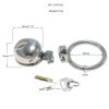 Durable Stainless Steel Chastity Lock Cage for Men - Secure & Comfortable Design for Extended Wear