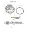 Electric Chastity Cage with Pulse for Male Orgasm Control