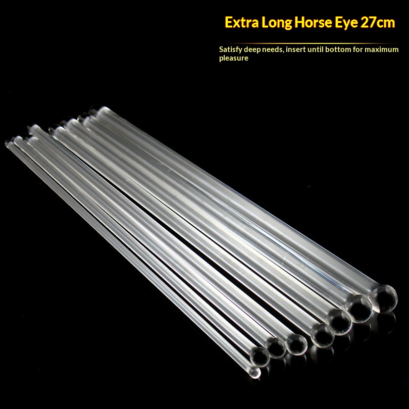 Ultra-long horse eye glass rod urethral plug men's and women's sex toys urethral masturbation beads passion sex toys 27cm long - Image 2