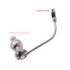 Men's Stainless Steel Chastity Lock with Anal Plug - Heavy-Duty Penis Cage Device