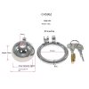 Stainless Steel Pot Lid Cage Chastity Lock CB3000 for Men