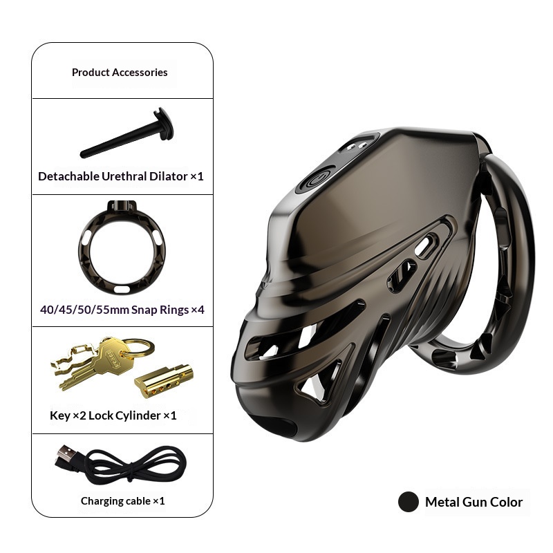 Electric Eel Chastity Lock Trace App Remote Control Electric Shock Sm Confinement Bondage Men's Cb Penis Lock - Image 5