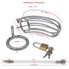 Men's Chastity Lock Penis Cage - Hollow Catheter Binding Alternative Sex Toy