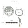 Stainless Steel Thickened Flat Chastity Cage for Men's Daily Wear