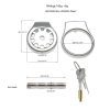 Stainless Steel Thickened Flat Chastity Cage for Men's Daily Wear