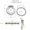 Stainless Steel Thickened Flat Chastity Cage for Men's Daily Wear
