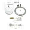 Wearable Chastity Lock for Men - Discreet Outdoor Penis Cage with Secure Lock