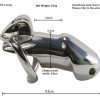 Chastity lock chastity lock male penis lock couple alternative passion toy lower body adjustment tool bird cage toy