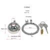 Stainless Steel Pot Lid Cage Chastity Lock CB3000 for Men