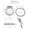 Stainless Steel Thickened Flat Chastity Cage for Men's Daily Wear