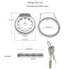 Stainless Steel Thickened Flat Chastity Cage for Men's Daily Wear